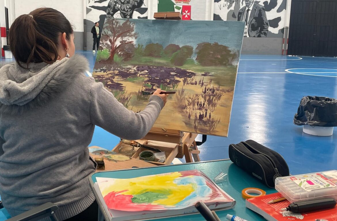 II Certamen de Pintura Rápida “El Alcornocal”: arte, lluvia y mucho corazón en Valdelosa